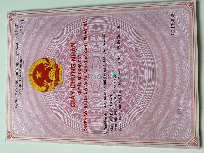Hình ảnh Tôi bán GẤP Đất có nhà cấp Bốn, 2 hẻm Thành Thái & 3/2 Quận 10 (Sổ Đỏ)