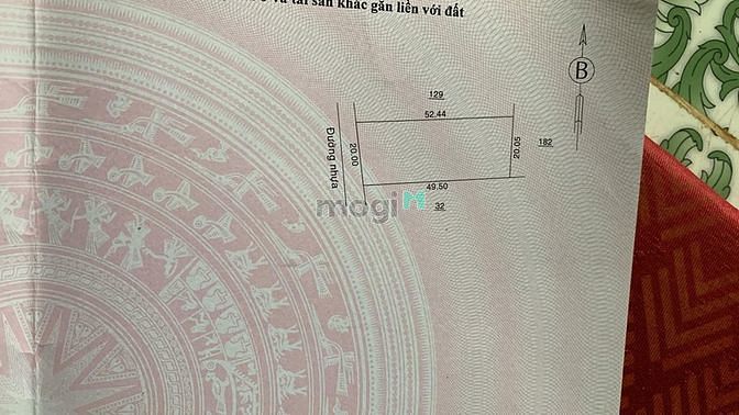 Hình ảnh Đất nền kdc bình phước 20x52 tổng dt 1017m2 giá chỉ 65tr/m ngang
