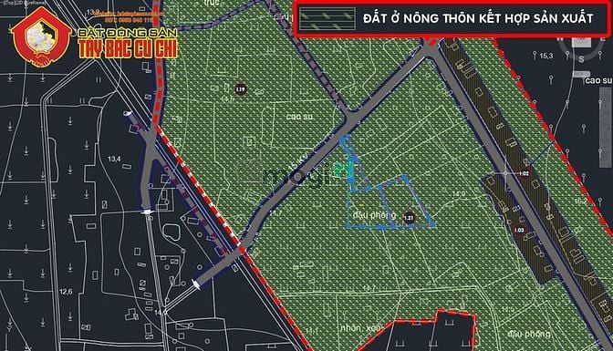 Hình ảnh Đất đường An Nhơn Tây - 8447m2 - 14x189 nở hậu 130m - 120m2 thổ cư