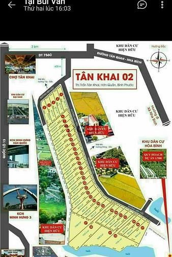 Hình ảnh Mở bán đất nền Tân Khai 2, Chơn Thành, Bình Phước