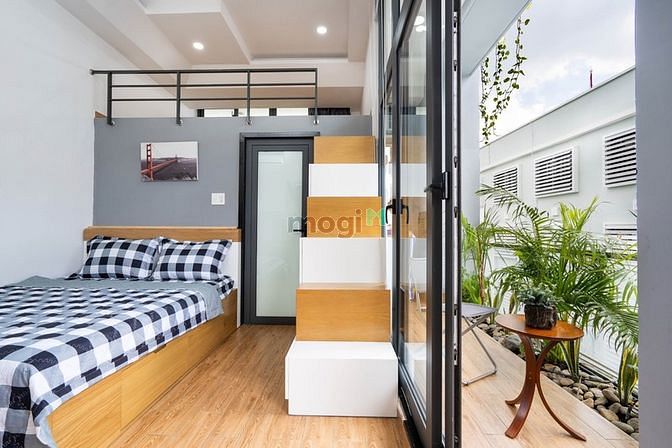 Hình ảnh 🌈CHDV Cao Cấp Duplex + Giường + Ban Công To Xanh Mát 🌈