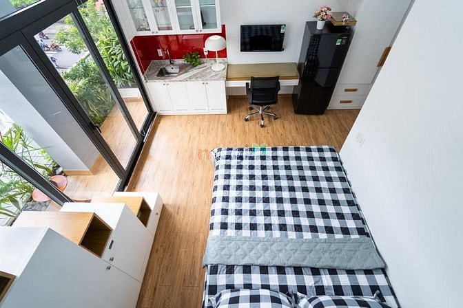 Hình ảnh 🌈CHDV Cao Cấp Duplex + Giường + Ban Công To Xanh Mát 🌈