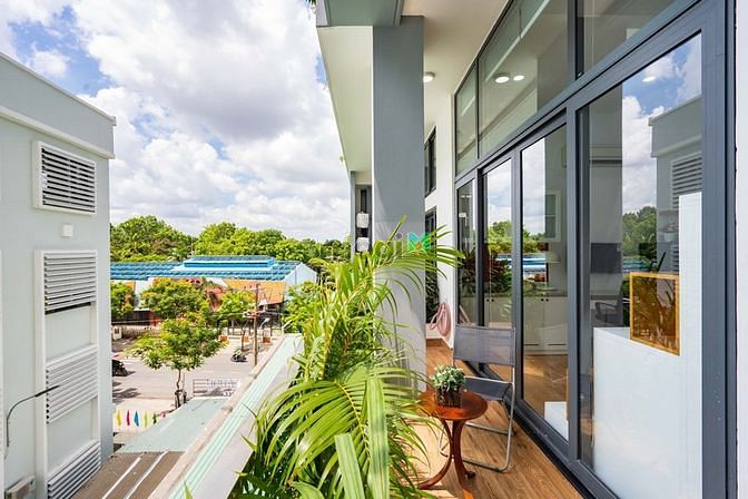 Hình ảnh 🌈CHDV Cao Cấp Duplex + Giường + Ban Công To Xanh Mát 🌈