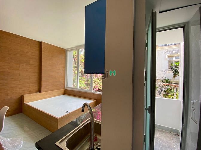 Hình ảnh căn hồ studio có ban công, full nội thất