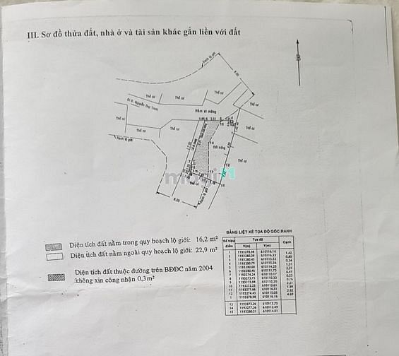 Hình ảnh Bán đất thổ cư 39.1m2 hẻm đường Nguyễn Duy Trinh, P.Bình Trưng Tây, Q2