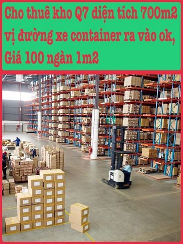 Hình ảnh cho thuê kho hàng kho hàng  700m2  quận 7