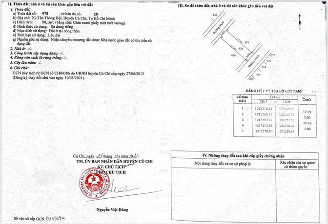 Hình ảnh CCG Bán gấp đất thổ cư Trần Văn Chẩm SHR