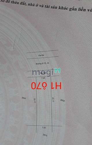 Hình ảnh Bán đất An Điền, Bến Cát, DT:7x22, TC100%, SHR, giá chỉ 2,050 tỷ