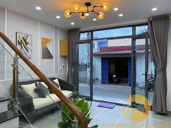 Hình ảnh nhà 1 trệt 1 lững 54m2(2pn) 480tr/SHR.full NT Ngay chợ mỹ Hạnh Nam.