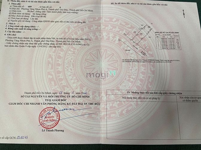 Hình ảnh Bán đất ngang 4.5. Đường 210 man thiện . P TNPA.Q9