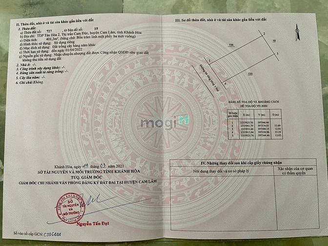 Hình ảnh Đất giá rẻ cam đức cách trục đường lê lợi 200m