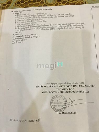 Hình ảnh Bán đất thổ cư rộng xã Quyết Thắng