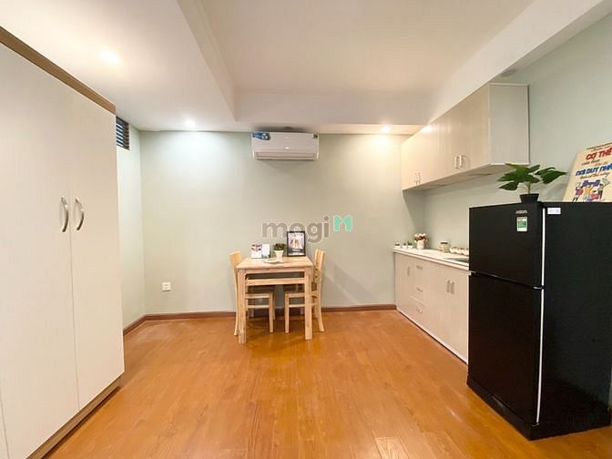 Hình ảnh Studio 1 phòng ngủ sàn gỗ mới xây , Full nội thất siêu xin xịn