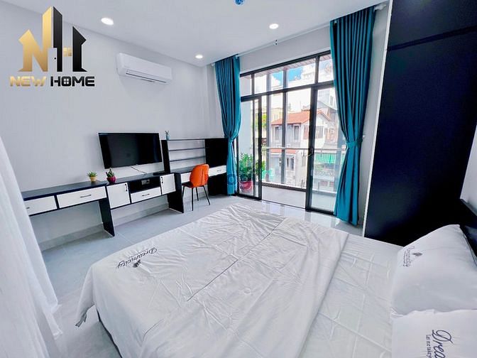 Hình ảnh Căn Hộ 1Pn Cao cấp Quận 3 có máy giặt riêng và ban công lớn