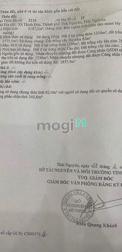 Hình ảnh Bán đất rộng thổ cư xã Thịnh Đức