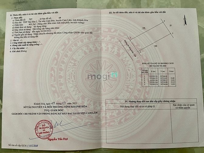 Hình ảnh Đất giá rẻ cam đức cách trục đường lê lợi 200m