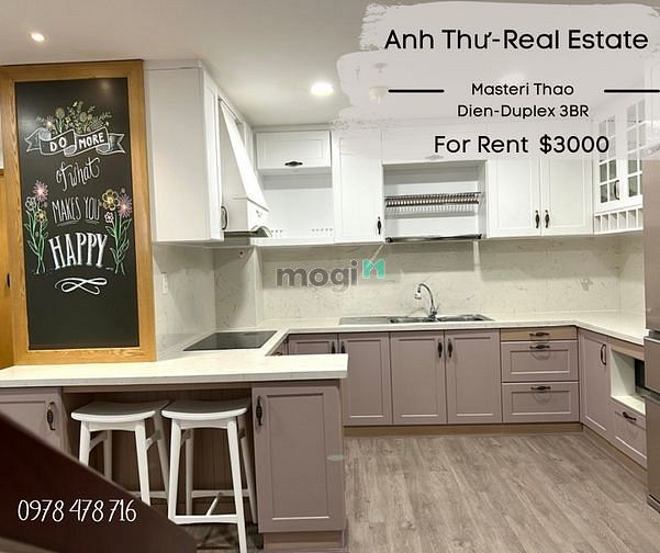 Hình ảnh CHO THUÊ DUPLEX MASTERI THẢO ĐIỀN 3PN,set up nội thất đẹp