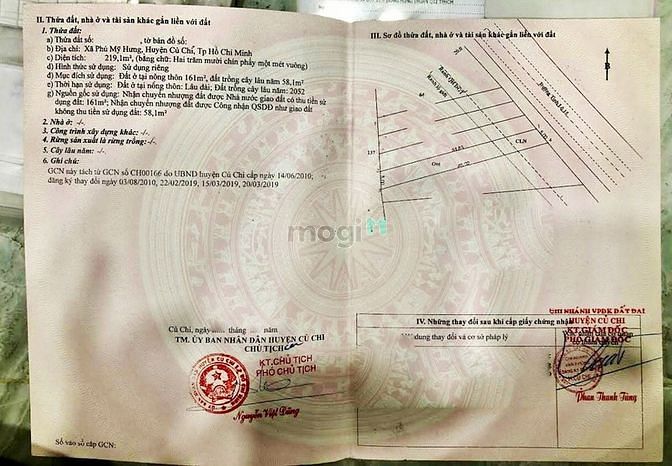 Hình ảnh Đất đường Tỉnh Lộ 15 - 219m2 - 5x48 - 161m2 thổ cư - xã Phú Mỹ Hưng