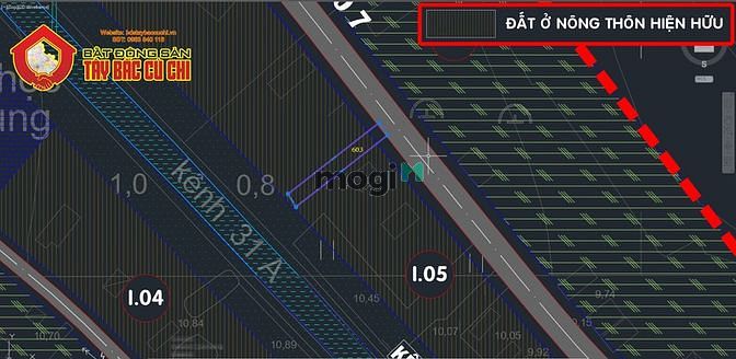 Hình ảnh Bán đất 1/ Tỉnh Lộ 7 - 274m2 - 6x46 - 200m2 thổ cư - xã Trung Lập Hạ