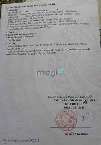 Hình ảnh Bán đất hẻm xe hơi 7m 72 Làng Tăng Phú, TNP A- 100 m- 6.5 tỷ.