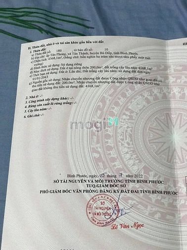 Hình ảnh Đất 2 mt 76x64x200tc tổng dt 4,4 sào khu dân cư