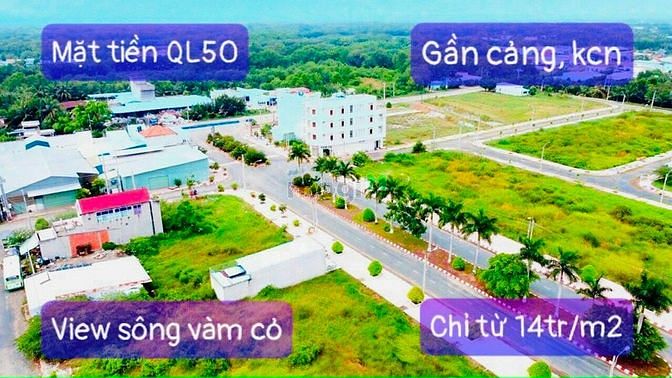 Hình ảnh Bán đất mặt tiền quốc lộ 50 SHR hỗ trợ trã góp