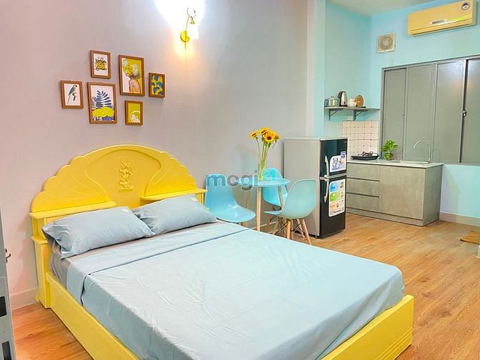 Hình ảnh Studio mặt tiền Bình Thạnh, nội thất đầy đủ, chỉ tính điện nước