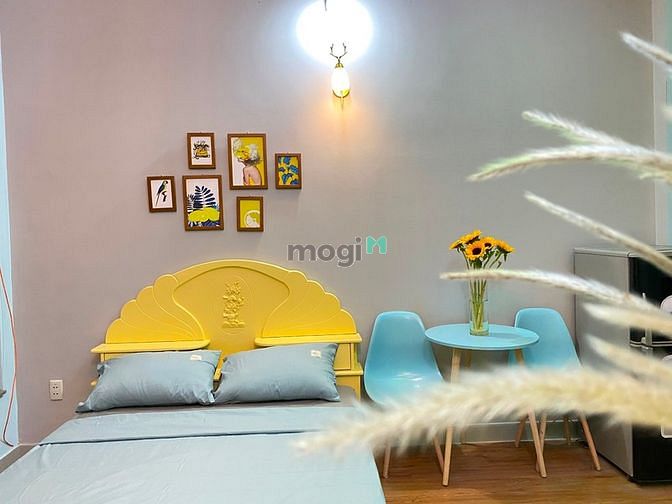 Hình ảnh Studio mặt tiền Bình Thạnh, nội thất đầy đủ, chỉ tính điện nước