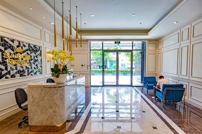 Hình ảnh Bán Saigon Royal 2PN2WC view sông Bitexco NT cơ bản tiện thiết kế.