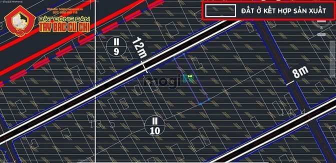 Hình ảnh Bán đất đường 490 - 405m2 - 9x45 - 296m2 thổ cư - xã Phạm Văn Cội