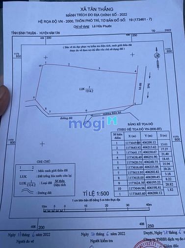 Hình ảnh đất 1300m2 khu dân cư cách quốc lộ 55 chỉ 100 m giá 2 tỷ 5