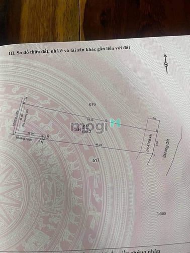 Hình ảnh Bán lô đất thị trấn Dầu Tiếng. DT 10×59 nở hậu 12m. Giá 879tr.shr