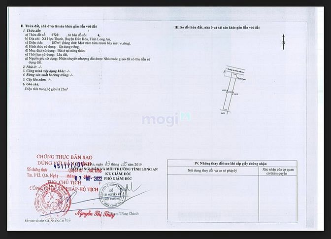 Hình ảnh CC Bán Nhanh Đất Thị Trấn Đức Hòa, 187m2, Shr, 710tr