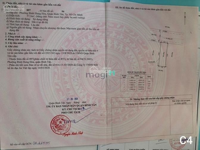 Hình ảnh Bán đất Bình Tân, MT đường Số 7, kề Aeon Mall Tân Phú DT 57m2,SHR,2.9T