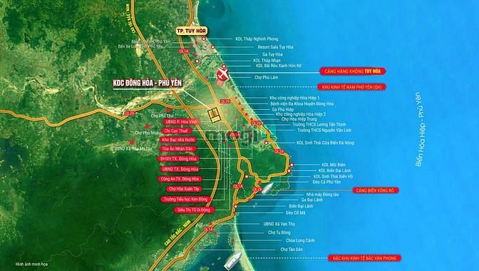 Hình ảnh Đất nền sân bay Phú Yên trung tâm hành chính mới Đông Hòa
