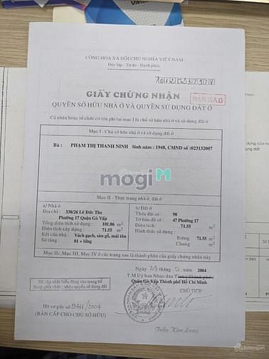 Hình ảnh Cần bán gấp nhà HXH đường Lê Đức Thọ Phường 6, Gò Vấp, nở hậu.