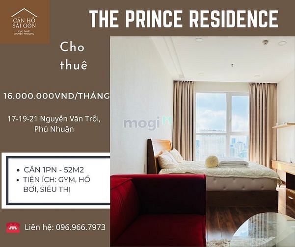 Hình ảnh Cho thuê căn 52m2/ 16tr tại The Prince Phú Nhuận