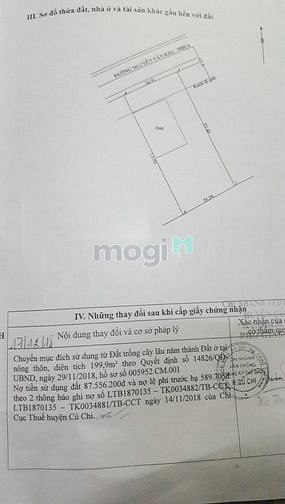 Hình ảnh Bán đất đường nguyễn văn khạ - 1320m2 - 25x53 - 500m2 thổ cư - xã phú