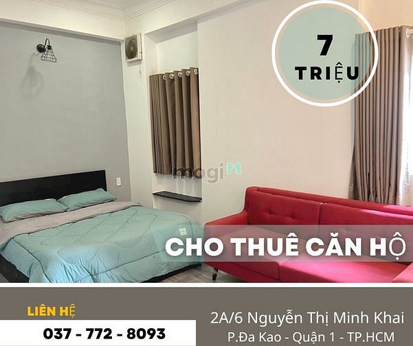 Hình ảnh Cho thuê CHDV Full Nội thất Cao cấp ngay Chợ Thị Nghè số 2A/6 NTMK, Q1