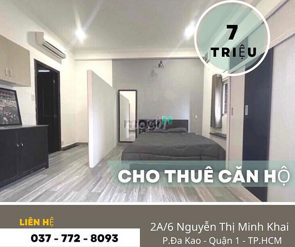 Hình ảnh Cho thuê CHDV Full Nội thất Cao cấp ngay Chợ Thị Nghè số 2A/6 NTMK, Q1