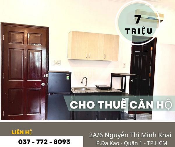 Hình ảnh Cho thuê CHDV Full Nội thất Cao cấp ngay Chợ Thị Nghè số 2A/6 NTMK, Q1