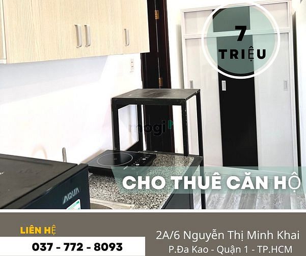 Hình ảnh Cho thuê CHDV Full Nội thất Cao cấp ngay Chợ Thị Nghè số 2A/6 NTMK, Q1