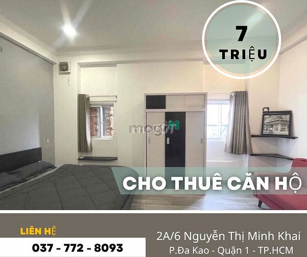 Hình ảnh Cho thuê CHDV Full Nội thất Cao cấp ngay Chợ Thị Nghè số 2A/6 NTMK, Q1