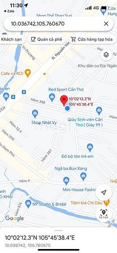 Hình ảnh Bán nền thổ cư trục chính hẻm 388 Nguyễn Văn Cừ - P.An khánh