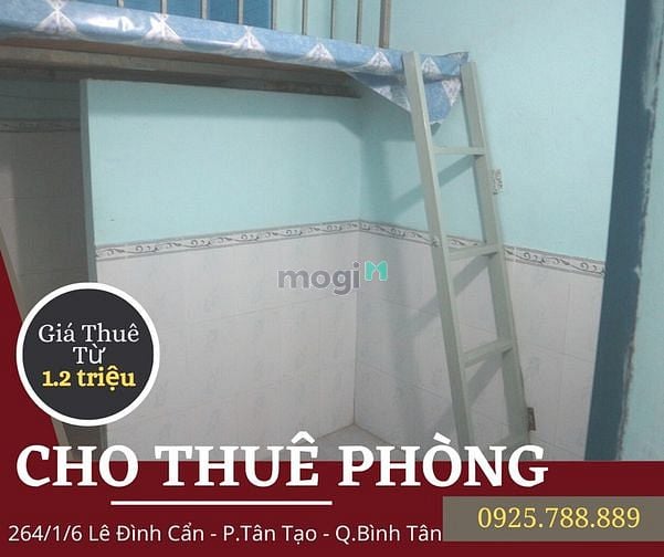 Hình ảnh Cho Thuê Phòng Có Gác (12 - 15m2) số 178 Lê Đình Cẩn, Q.Bình Tân