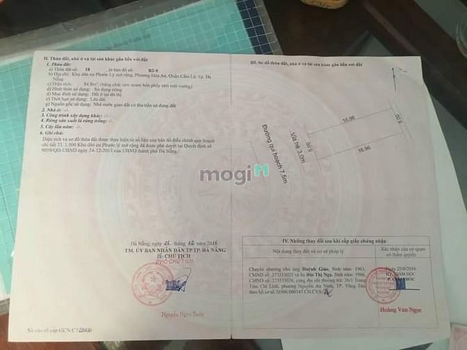 Hình ảnh Còn lại lô đất MT Bùi Giáng sạch đẹp vuông vức Hoà An Cẩm Lệ