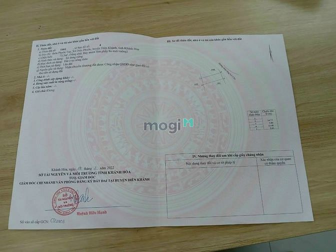 Hình ảnh Gia Đình Cần Bán Gấp Lô Đất Diên Phước - Khánh Hòa