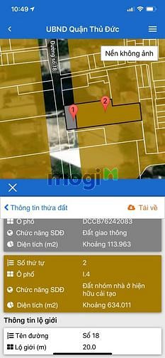 Hình ảnh Bán đất 720m2 MT đường số 18 P Hiệp Bình Chánh - Thủ Đức.