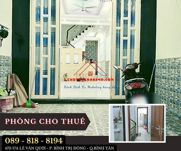 Hình ảnh Cho Thuê Phòng 473/17A Lê Văn Quới, P.Bình Hưng Hoà, Q.Bình Tân