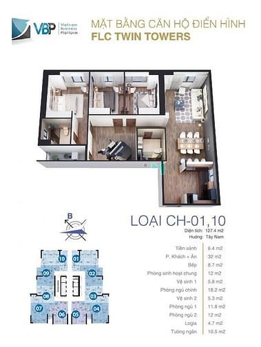 Hình ảnh Cho thuê Trang Chủ MB66.COM / Đăng Ký Tặng 66K 127.4 m2 tại FLC Twin Tower, 265 Cầu Giấy